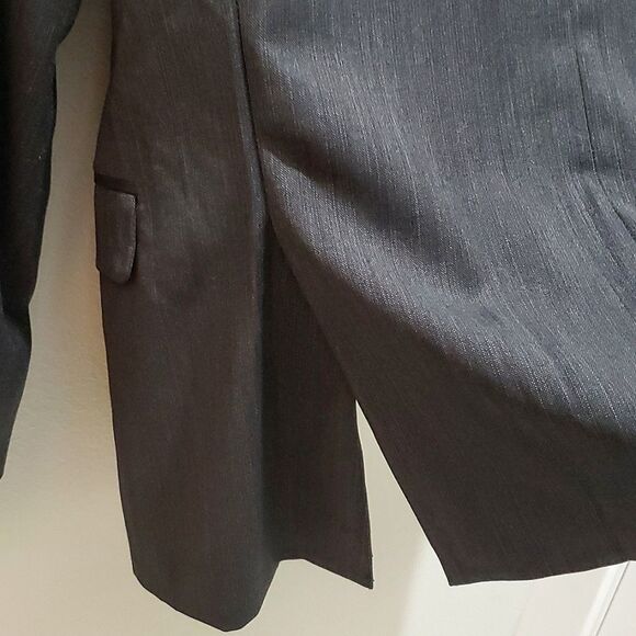 MONTEFINO SUIT JACKET, Sz 36R, DARK GRAY, 100% MERINO WOOL - Picture 5 of 13